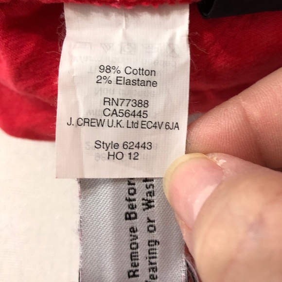 J. Crew Toothpick Ankle Pants Coral Skinny Sz 27 - Picture 8 of 8